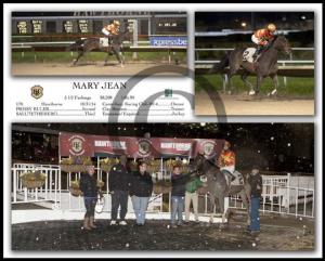 Why yes, that iIS snow in the winners' circle.  Totally didn't care and absolutely worth the weather and traffic!
